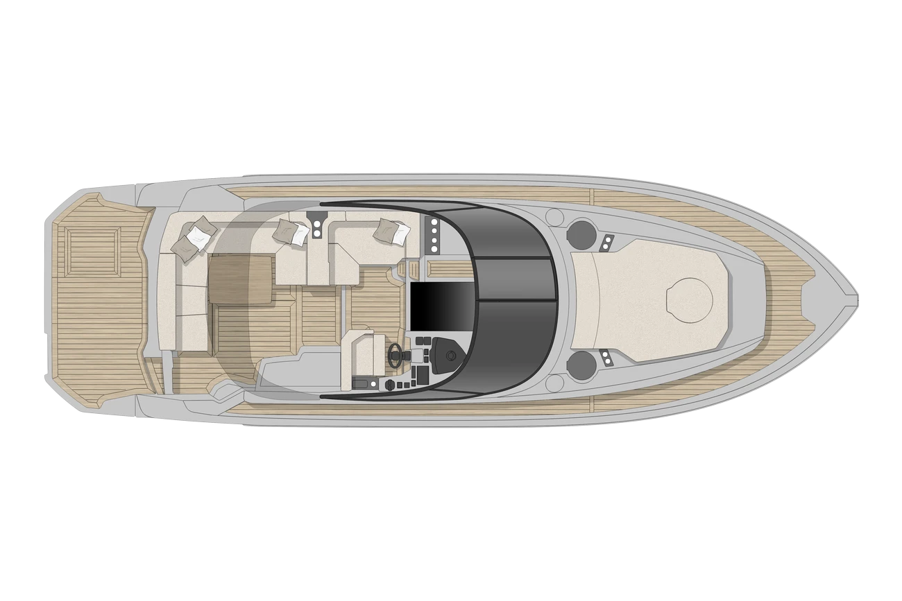 Cranchi Z35 — Main Deck layout