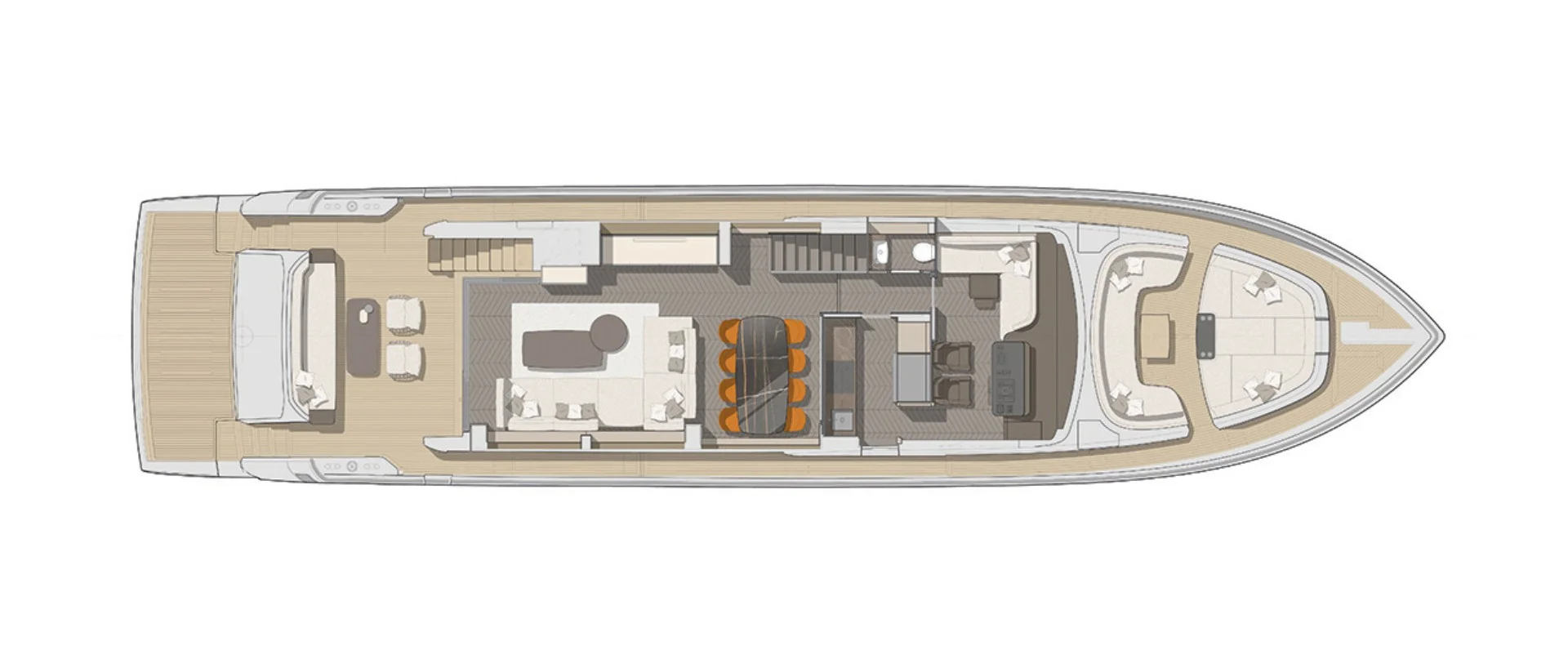 Luxus Yacht Settantotto 78 bei Cranchi-Deutschland